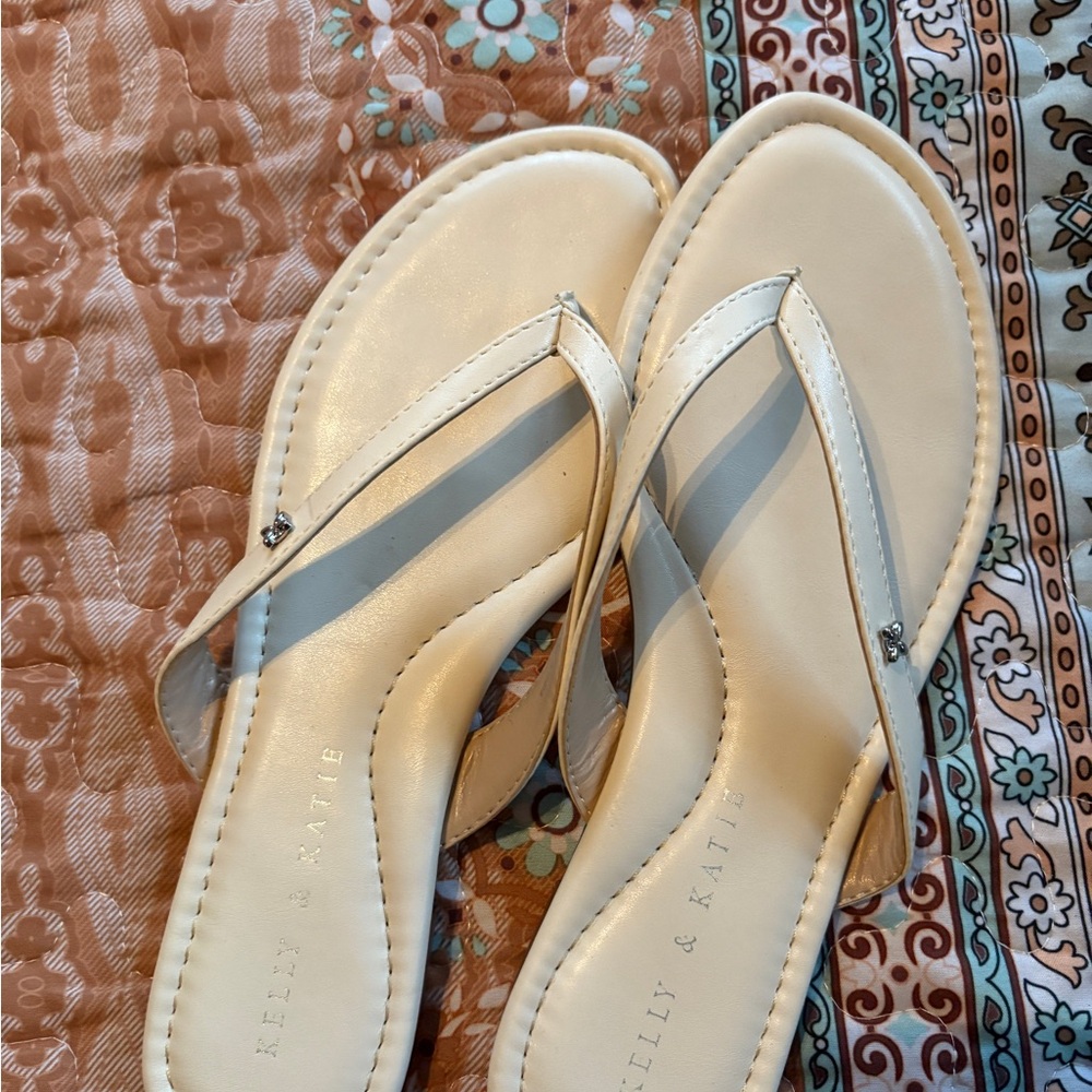 Kelly & Katie Cream Sandals